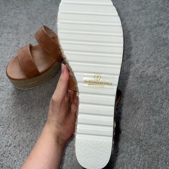 Brown Espadrille Sandals - Picture 5 of 6